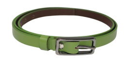 Pasek Damski Skórzany COMPLEX (PL) 15 mm SOCZYSTY ZIELONY Wąski