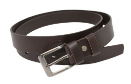 Pasek Męski Skórzany COMPLEX (PL) GŁADKI Skóra Naturalna 30 mm CZEKOLADOWY