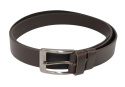Pasek Męski Skórzany COMPLEX (PL) GŁADKI Skóra Naturalna 30 mm CZEKOLADOWY