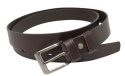 Pasek Męski Skórzany COMPLEX (PL) GŁADKI Skóra Naturalna 30 mm CZEKOLADOWY