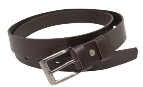 Pasek Męski Skórzany COMPLEX (PL) GŁADKI Skóra Naturalna 30 mm CZEKOLADOWY