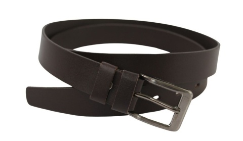 Pasek Męski Skórzany COMPLEX (PL) GŁADKI Skóra Naturalna 30 mm CZEKOLADOWY