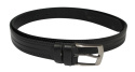Pasek Skórzany CezMar (PL) TŁOCZONY 30 mm Skóra Naturalna CZARNY