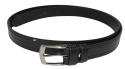 Pasek Skórzany CezMar (PL) TŁOCZONY 30 mm Skóra Naturalna CZARNY