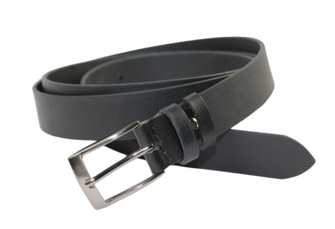 Pasek Skórzany HADA (PL) GŁADKI Skóra Licowa EXTRA 40 mm CZARNY XXL NADWYMIAR