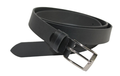 Pasek Skórzany HADA (PL) GŁADKI Skóra Licowa EXTRA 40 mm CZARNY XXL NADWYMIAR