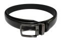 Pasek Skórzany PAS-MAX (PL) Skóra Licowa EXTRA 35 mm CZARNY KRAST Gładki Klamra Nowoczesna