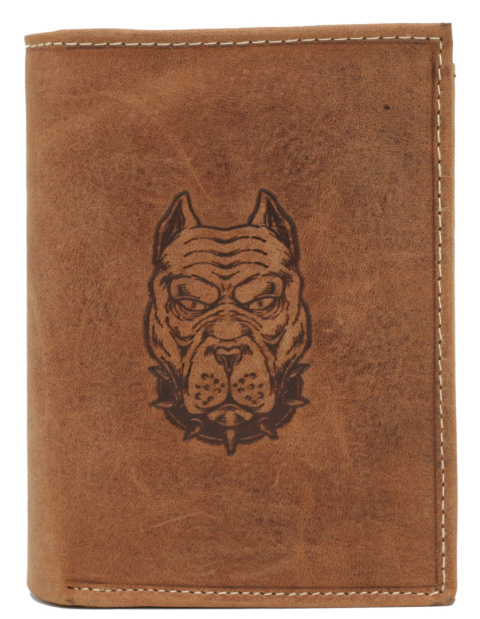 Portfel Męski Polska Galanteria (PL) Skóra Licowa Pionowy Bez Zapięcia Dwa Skrzydełka N992L RFID ,,AMSTAFF,, 13 x 10 x 2 [cm]