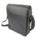 Skórzana Torba Na Ramię Pionowa GRETOS (PL) Listonoszka Z Klapką CZARNA 25 x 18 x 8 [cm]