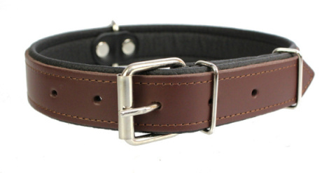 Solidna Obroża Dla Psa Skóra Naturalna 10 mm / 32 cm ZL0151 ZOO LESZCZ (PL)