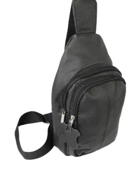 Torba Skórzana Na Ramię Nerka Noszona Na Skos Polska Galanteria (PL) Praktyczna I Wygodna 32 x 20 x 7 [cm]