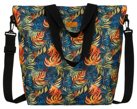 Torebka Damska Listonoszka Materiałowa Rovicky (PL) R-TZ15605/S14 Na Suwak 47 x 40 x 17,5 [cm]