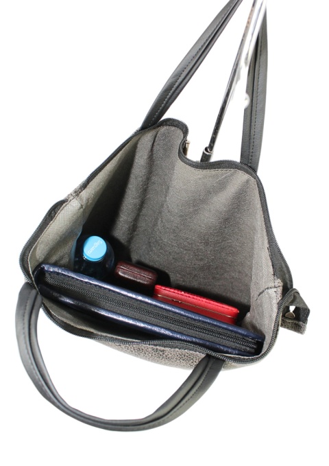 Torebka Na Zakupy Antoszczyk (PL) MARTA Ze Skóry Włoskiej Model Duży 41 x 38 x 8 [cm] CZARNY DUO 