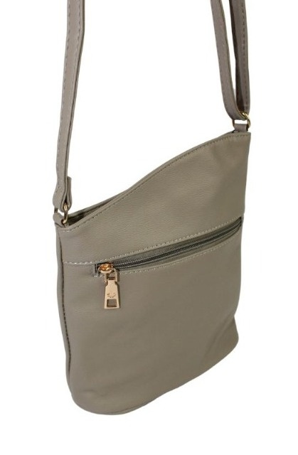 Torebka Skórzana Jennifer Jones Listonoszka Skóra Włoska JJ3107 BEŻOWY