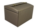 Elegancka i Stylowa Szkatułka Na Biżuterię PATRIZIA Pojemny Organizer 23004 COFFE 17,5 x 13 x 12,5 [cm]