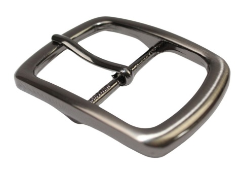 Klamra Bezniklowa Antyalergiczna Do Paska Damskiego Skórzanego Elegancka Bezniklowa 40 mm Ciemne Srebro KD40 WZ2