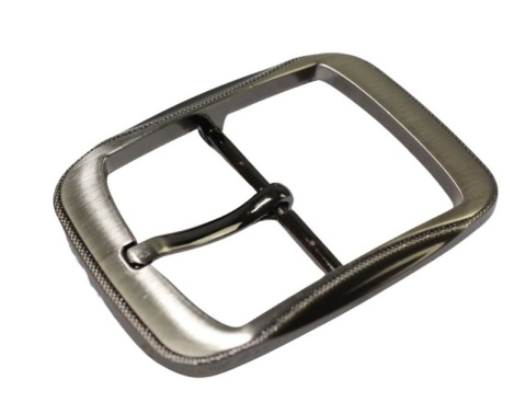 Klamra Do Paska Damskiego Skórzanego Elegancka Bezniklowa 40 mm Ciemne Srebro KD40 WZ4