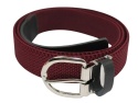 Pasek Gumowa Plecionka Polska Galanteria (PL) XXL Rozciągliwy BORDOWY 30 mm Klamra Tradycyjna Uniwersalny Zakres Zapinania