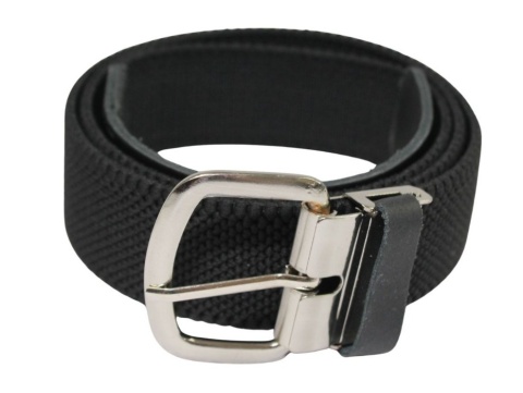 Pasek Gumowa Plecionka Polska Galanteria (PL) XXL Rozciągliwy CZARNY 40 mm Klamra Tradycyjna Uniwersalny Zakres Zapinania