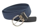 Pasek Gumowa Plecionka Polska Galanteria (PL) XXL Rozciągliwy GRANATOWY 30 mm Klamra Tradycyjna Uniwersalny Zakres Zapinania