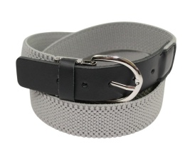 Pasek Gumowa Plecionka Polska Galanteria (PL) XXL Rozciągliwy  POPIELATY 30 mm Klamra Tradycyjna Uniwersalny Zakres Zapinania