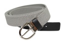 Pasek Gumowa Plecionka Polska Galanteria (PL) XXL Rozciągliwy  POPIELATY 30 mm Klamra Tradycyjna Uniwersalny Zakres Zapinania