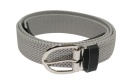 Pasek Gumowa Plecionka Polska Galanteria (PL) XXL Rozciągliwy  POPIELATY 30 mm Klamra Tradycyjna Uniwersalny Zakres Zapinania