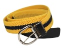 Pasek Gumowa Plecionka Polska Galanteria (PL) XXL Rozciągliwy ZÓŁTY-GRANAT 30 mm Klamra Tradycyjna Uniwersalny Zakres Zapinania