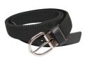 Pasek Gumowa Plecionka Polska Galanteria (PL) XXL Rozciągliwy CZARNY 30 mm Klamra Tradycyjna Uniwersalny Zakres Zapinania