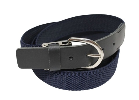 Pasek Gumowa Plecionka Polska Galanteria (PL) XXL Rozciągliwy GRANATOWY 30 mm Klamra Tradycyjna Uniwersalny Zakres Zapinania