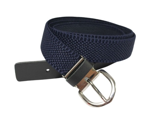 Pasek Gumowa Plecionka Polska Galanteria (PL) XXL Rozciągliwy GRANATOWY 30 mm Klamra Tradycyjna Uniwersalny Zakres Zapinania