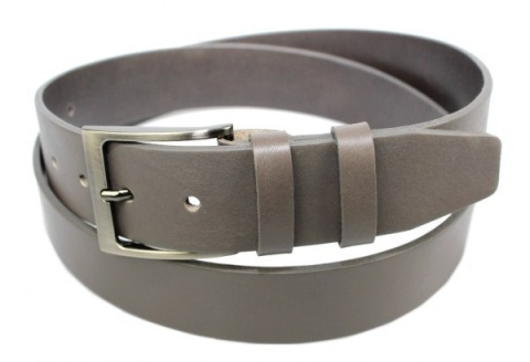 Pasek Skórzany Gładki PAS-MAX (PL) 35 mm GRAFITOWO-BEŻOWY Szerokość Standardowa k71 NADWYMIAR XXL