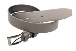 Pasek Skórzany Gładki PAS-MAX (PL) 35 mm GRAFITOWO-BEŻOWY Szerokość Standardowa k71 NADWYMIAR XXL