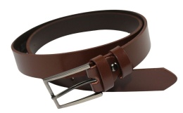 Pasek Skórzany Męski ARUCCE (PL) Gładki BRĄZOWY 30 mm Skóra Naturalna DW EXTRA