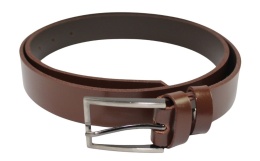 Pasek Skórzany Męski ARUCCE (PL) Gładki BRĄZOWY 30 mm Skóra Naturalna DW EXTRA