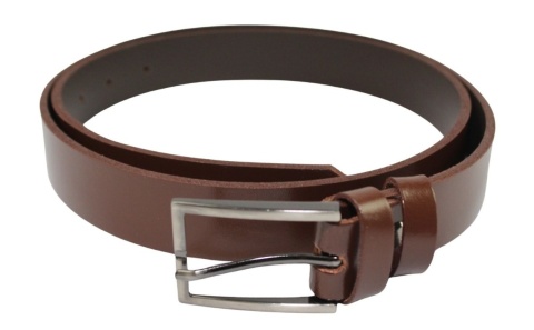 Pasek Skórzany Męski ARUCCE (PL) Gładki BRĄZOWY 30 mm Skóra Naturalna DW EXTRA