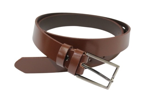 Pasek Skórzany Męski ARUCCE (PL) Gładki BRĄZOWY 30 mm Skóra Naturalna DW EXTRA