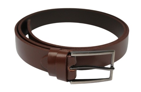 Pasek Skórzany Męski ARUCCE (PL) Gładki BRĄZOWY 30 mm Skóra Naturalna DW EXTRA