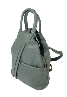 Plecak Skórzany PolskaGalanteria (PL) JOANNA Skóra Naturalna Licowa BUTELKOWY ZIELONY