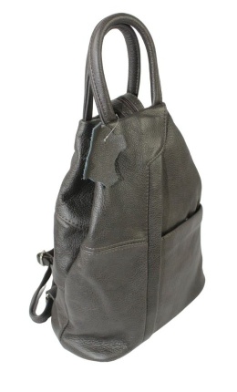 Plecak Skórzany PolskaGalanteria (PL) JOANNA Skóra Naturalna Licowa  CIEMNY CZEKOLADOWY