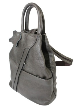 Plecak Skórzany PolskaGalanteria (PL) JOANNA Skóra Naturalna Licowa  CIEMNY CZEKOLADOWY