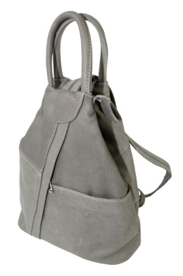 Plecak Skórzany PolskaGalanteria (PL) JOANNA Surowa Skóra ZIEMISTY Tekstura