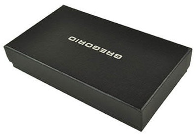 Portfel Damski Skórzany GREGORIO Duży Z Suwakiem Lakierowany RFID GF-112 NIEBIESKI 15 x 10 x 4 [cm]