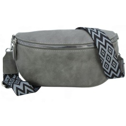 Saszetka Na Pas Biodrówka Superlekka Kompaktowa Nerka Jennifer Jones Na Spacery, Podróże GRAFITOWA 3150 26 x 14 x 6 [cm] 