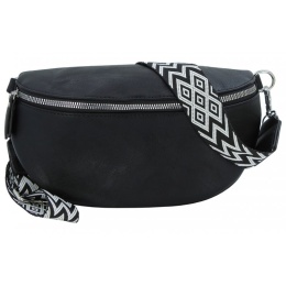 Saszetka Na Pas Biodrówka Superlekka Kompaktowa Nerka Jennifer Jones Na Spacery, Podróże CZARNA 3150 26 x 14 x 6 [cm] 