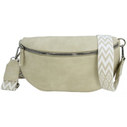 Saszetka Na Pas Biodrówka Superlekka Kompaktowa Nerka Jennifer Jones Na Spacery, Podróże KREMOWA 3150 26 x 14 x 6 [cm] 