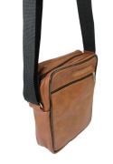 Torba męska skórzana GRETOS MAROUS (PL) BRĄZOWA Pionowa 25 x 17 x 6 [cm]