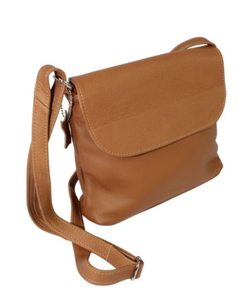 Torebka Skórzana MAGRE (PL) LIDKA Średnia Listonoszka Skóra Naturalna BRĄZOWA