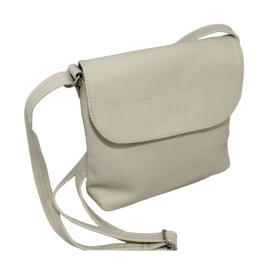 Torebka Skórzana MAGRE (PL) LIDKA Średnia Listonoszka Skóra Naturalna JASNA KREMOWA