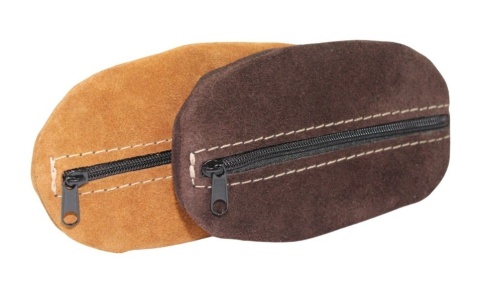 Etui Na Klucze Kluczówka Duża Jeden Zamek WIREX (PL) Skóra Naturalna Zamszowa DELUX "JAJO" 13 x 7,5 [cm]